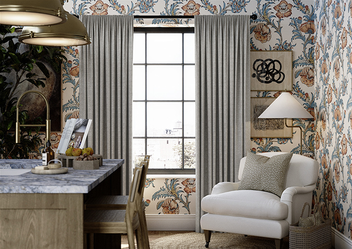 Atina (Blackout), Mottled Grey - Made to Measure Curtains - Image 3